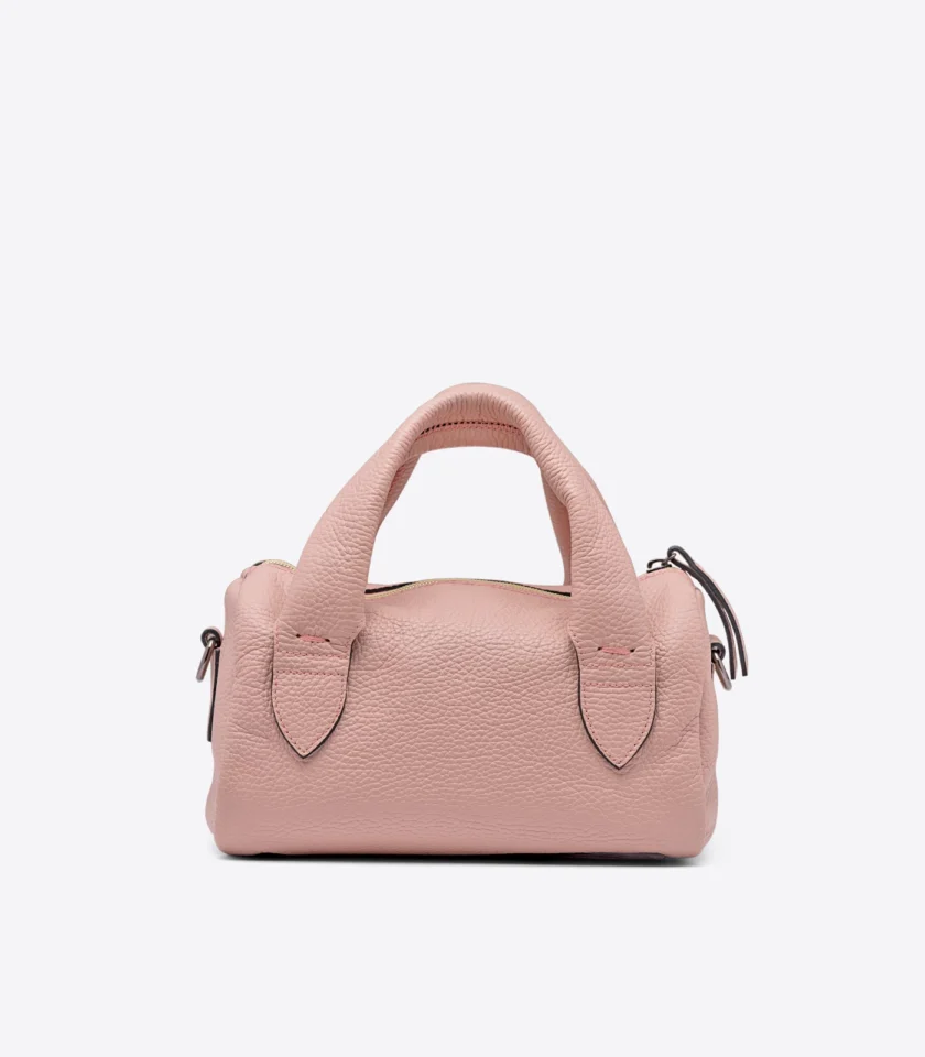 Mini Leather Bag with Oversized Carry Handles - Image 2