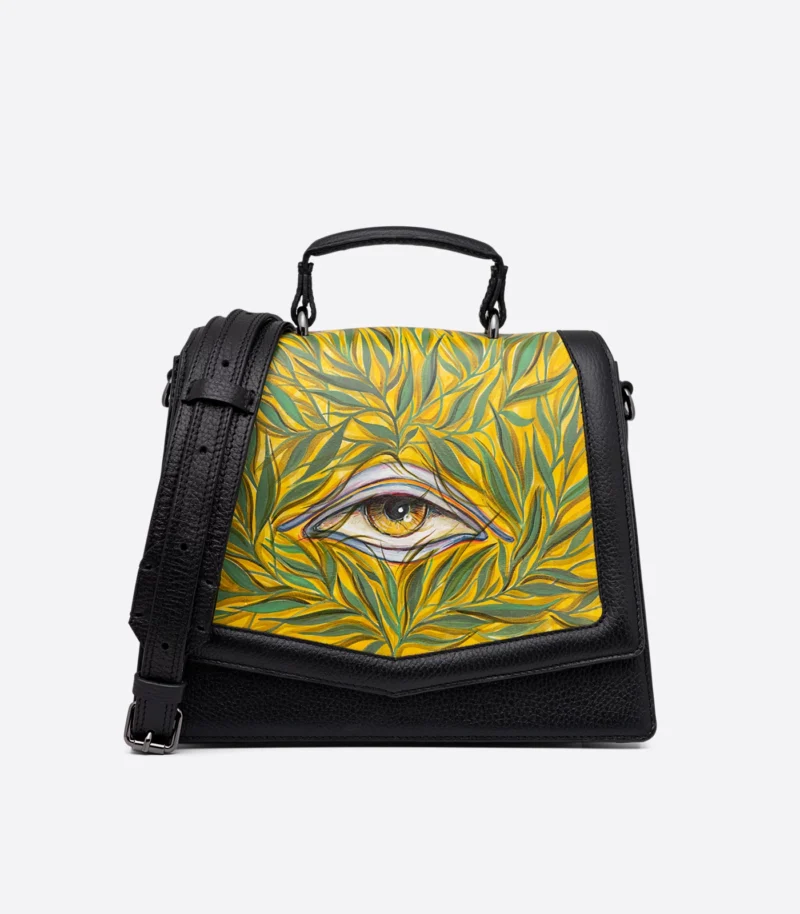 Carry Bag with Hand-Painted Psychedelic Eye