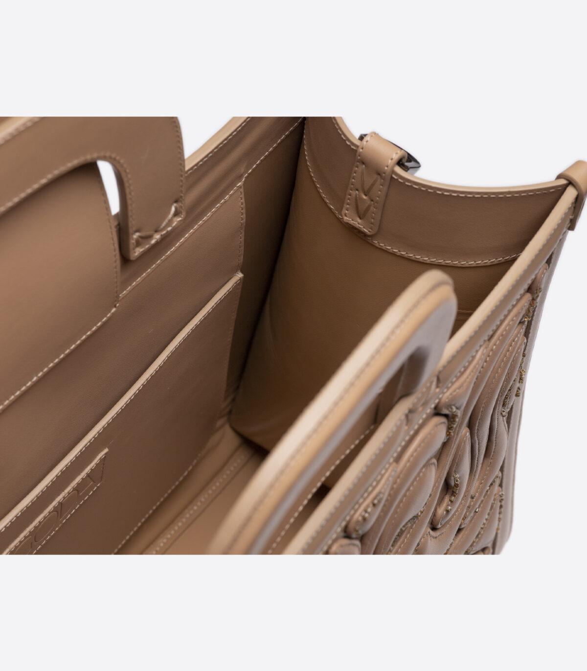 Brown Leather Tote with Flap Closure - Image 7