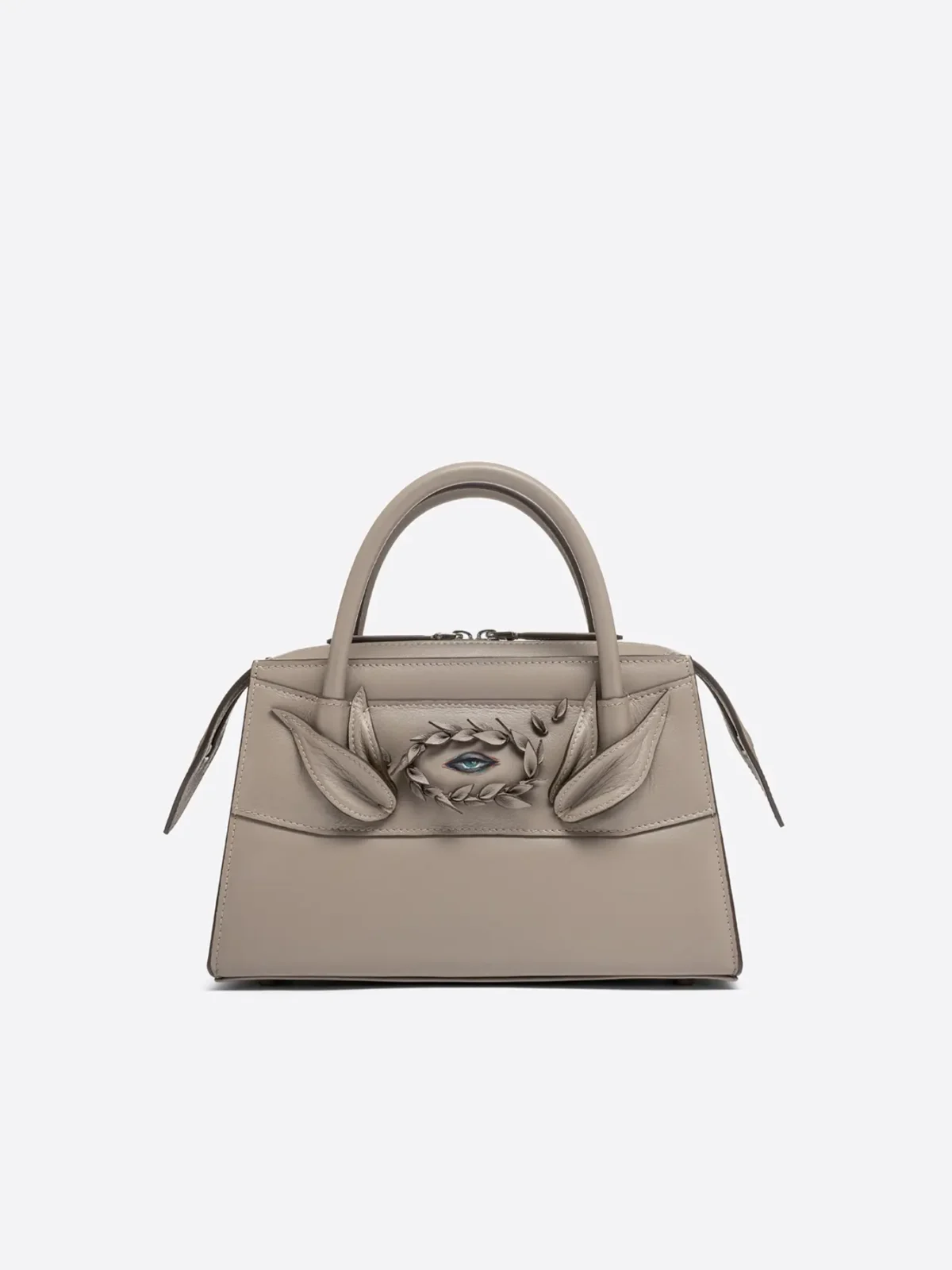 Aevum kolekcijos kakavinė vidutinio dydžio rankinė iš full grain odos