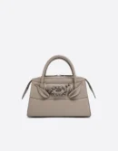 Aevum kolekcijos kakavinė vidutinio dydžio rankinė iš full grain odos